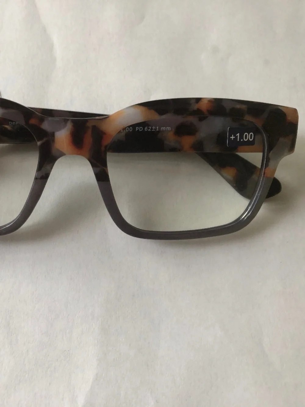 New Gray Tortoise Marble Peepers Blue Light Filtering Reading Glasses +1.00